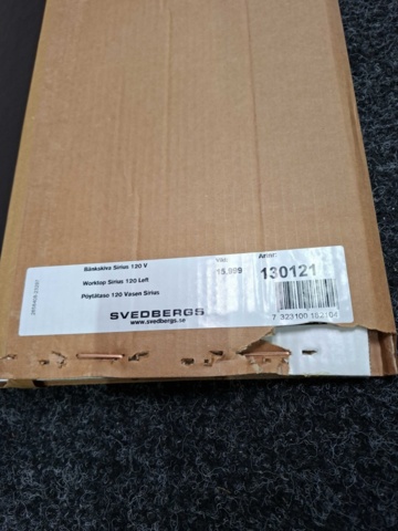 1590748-5 Bänkskiva Svedbergs Sirius 120 V 120x45