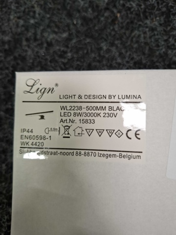 1591141-12 LED-Lampa Svedbergs 50 svart matt