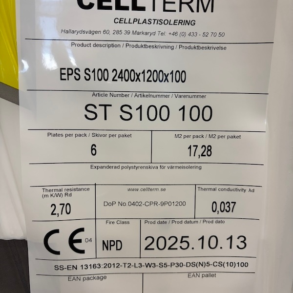 1591451-2 Cellplast EPS S100 259,6 m2