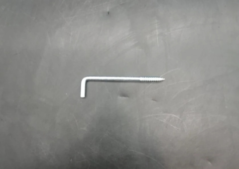 Angle hooks, 26 pcs - 80 mm, electro zinc plated