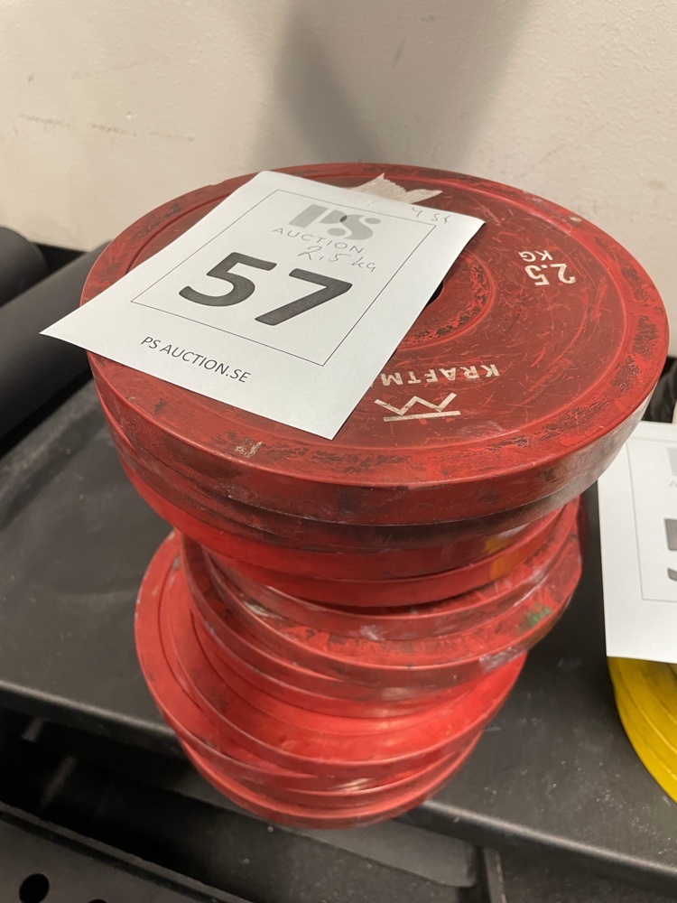 1590257-1 Weight plates 2.5 Kg, 15 pcs and 4 Kg 4 pcs - Kraftmark