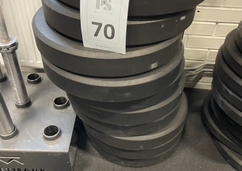 Temp Bumper weight plate 15 Kg, 10 pcs - Kraftmark