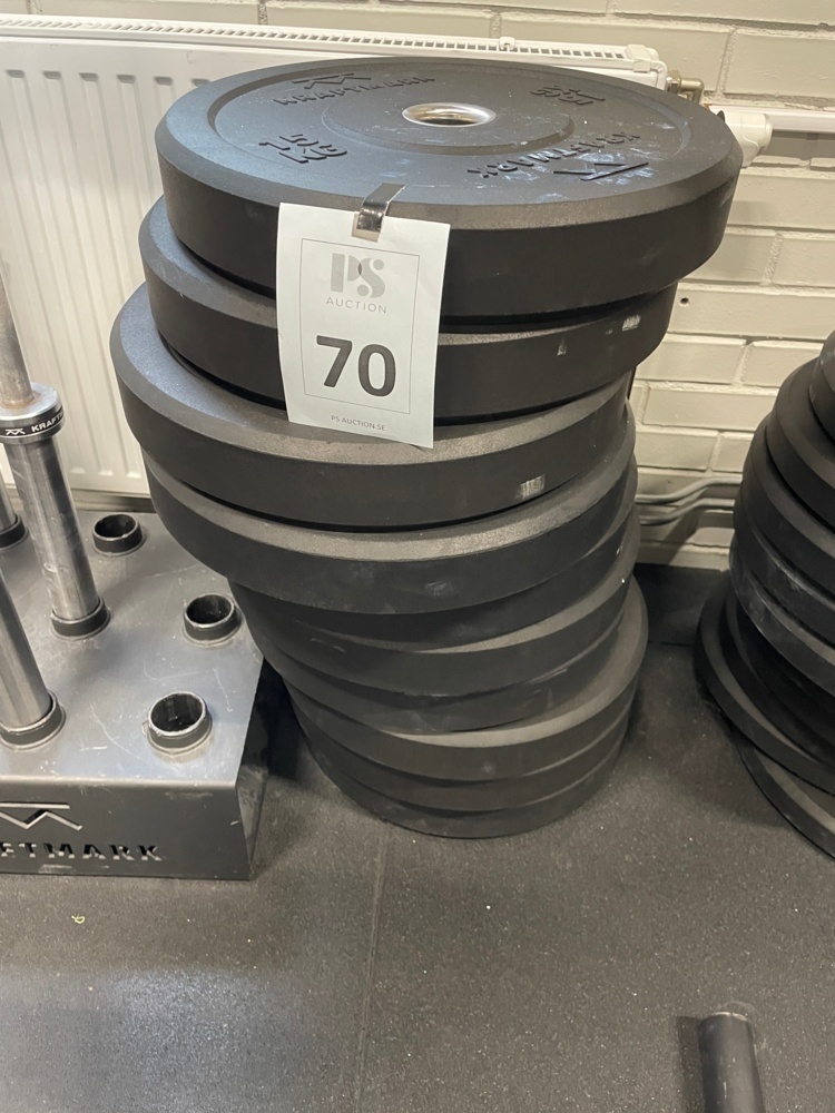1590270-1 Temp Bumper weight plate 15 Kg, 10 pcs - Kraftmark