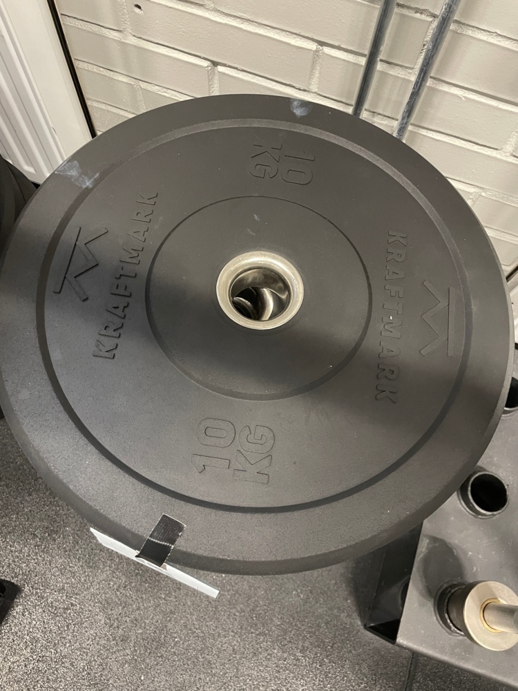 1590271-2 Temp Bumper weight plate 10 Kg, 10 pcs - Kraftmark