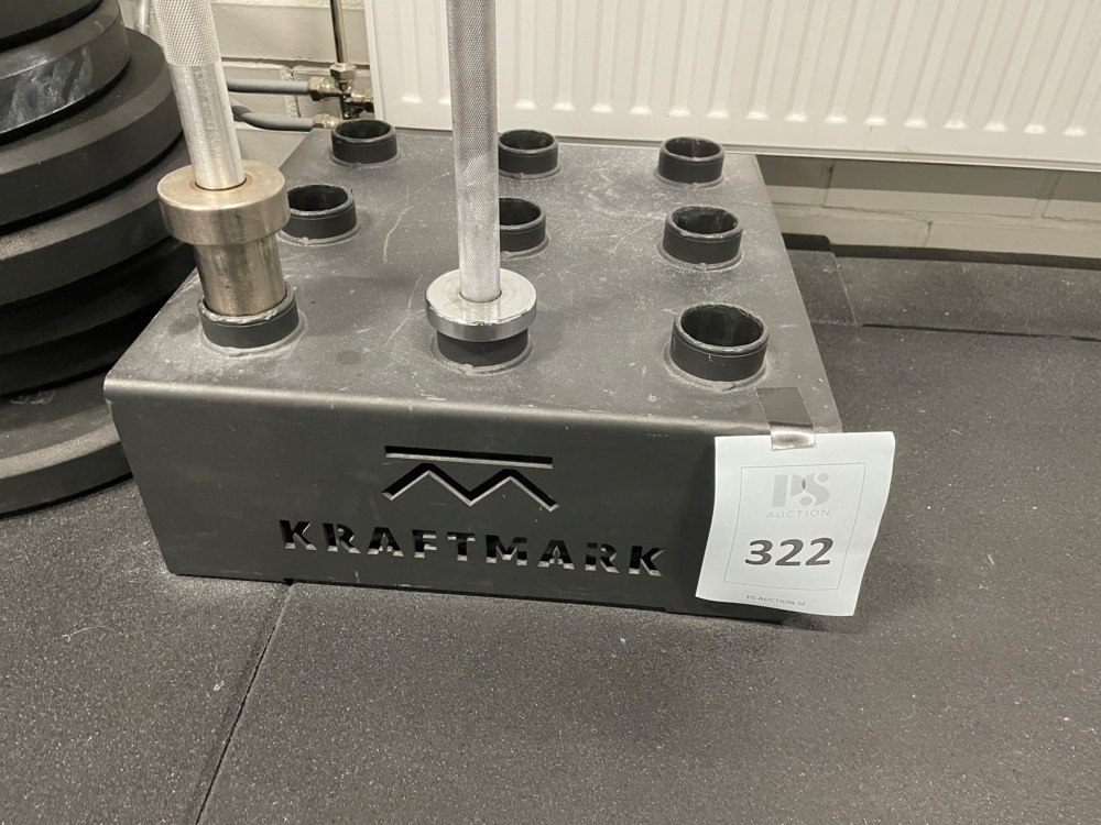 1590322-1 Barbell rack for 9 bars