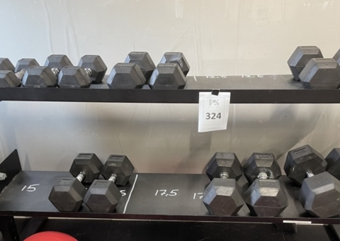 Set with dumbbells