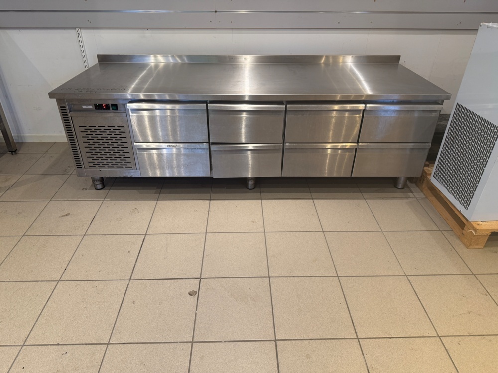 1141829-1 Grill cooling bench with 8 drawers, approx. 200x70x60 cm