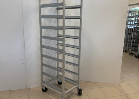 Tray trolley for 10 lunch trays 43x33 cm