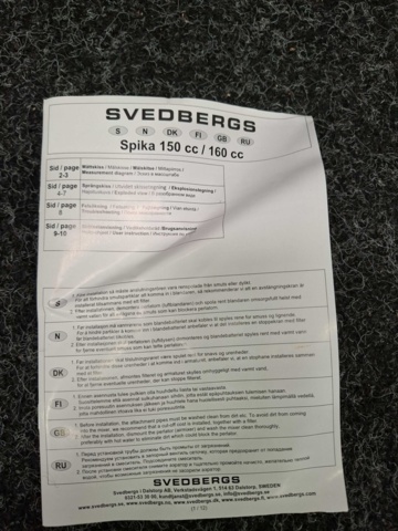 1590957-5 Badkarsblandare Svedbergs Spika 150CC, Mattsvart