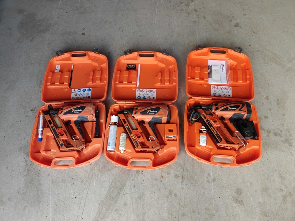 1484587-1 Three Paslode nail guns