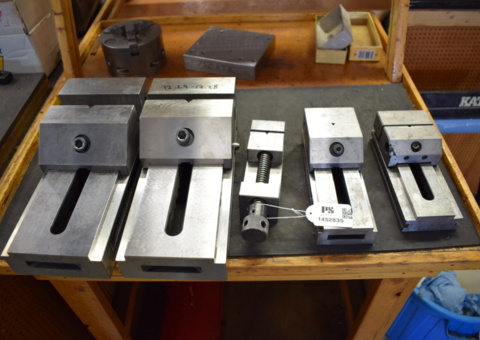 Machine vices, 5 pcs.