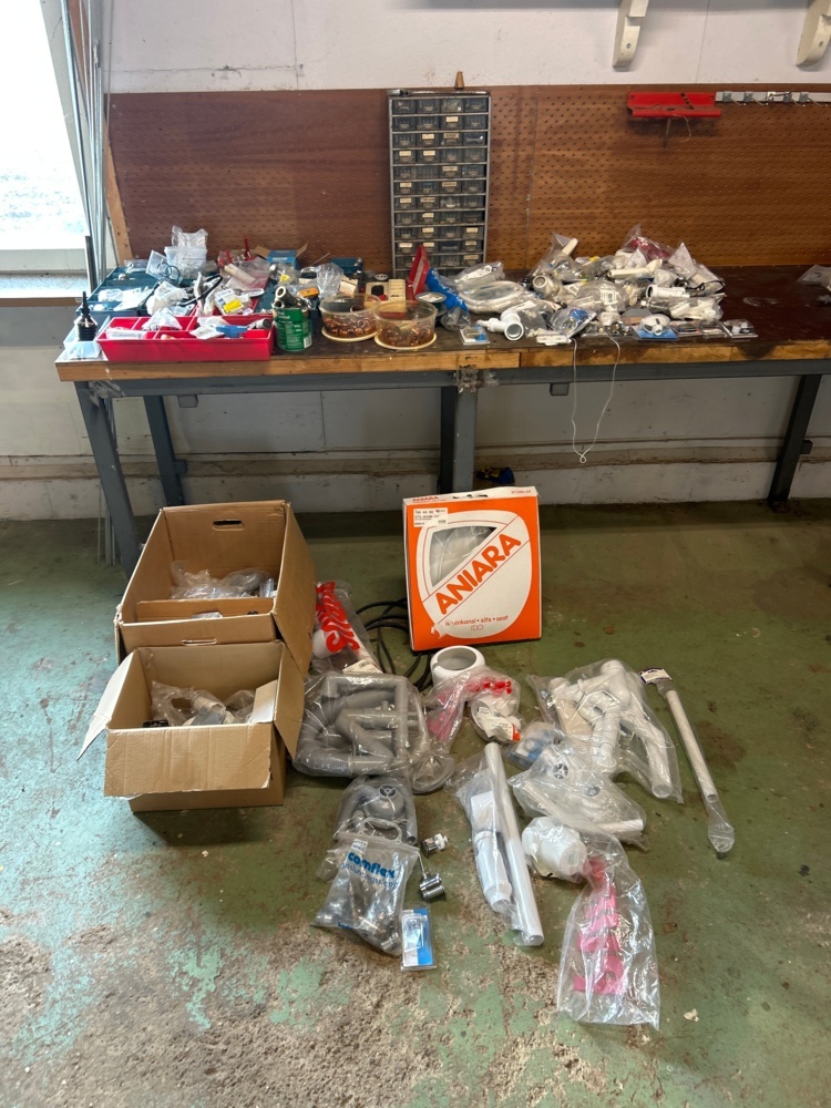 1497741-1 Collection of various plumbing and installation materials