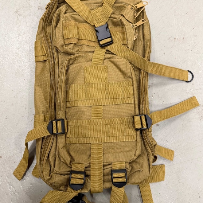 1591487-1 2 pcs Tactical Backpacks 30L Khaki - Free shipping