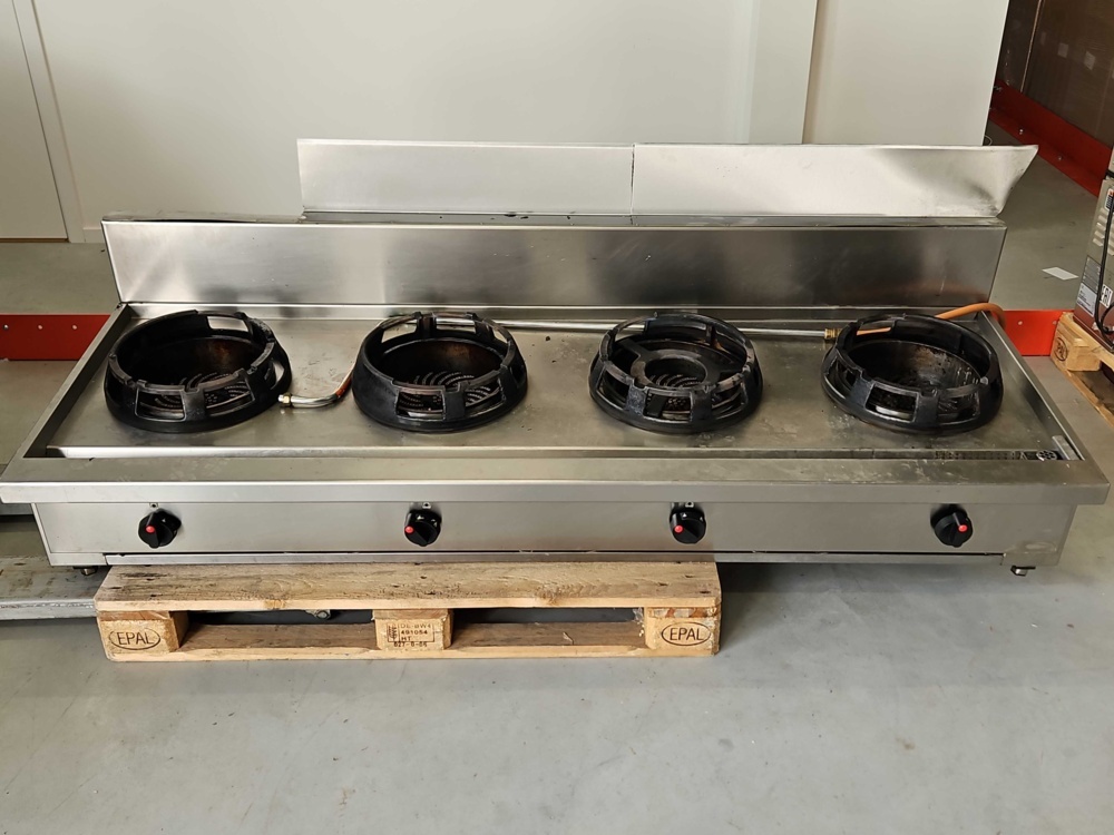 1591510-1 Gas wok with 4 burners - Casta CC 04B works