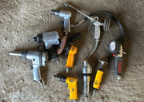 Compressed air tools 9 pcs - Puma, SP Air, etc.