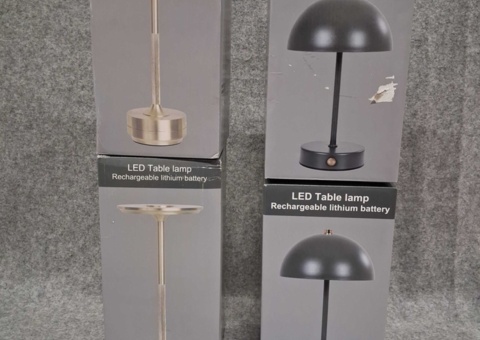 LED-bordslampor, 4 st  - Lyneham och Holt, uppladdningsbara