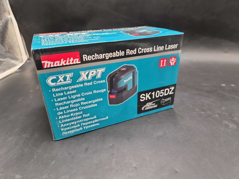 1591572-2 Krysslaser, 1 st - Makita SK105DZ, röd, 12 V max