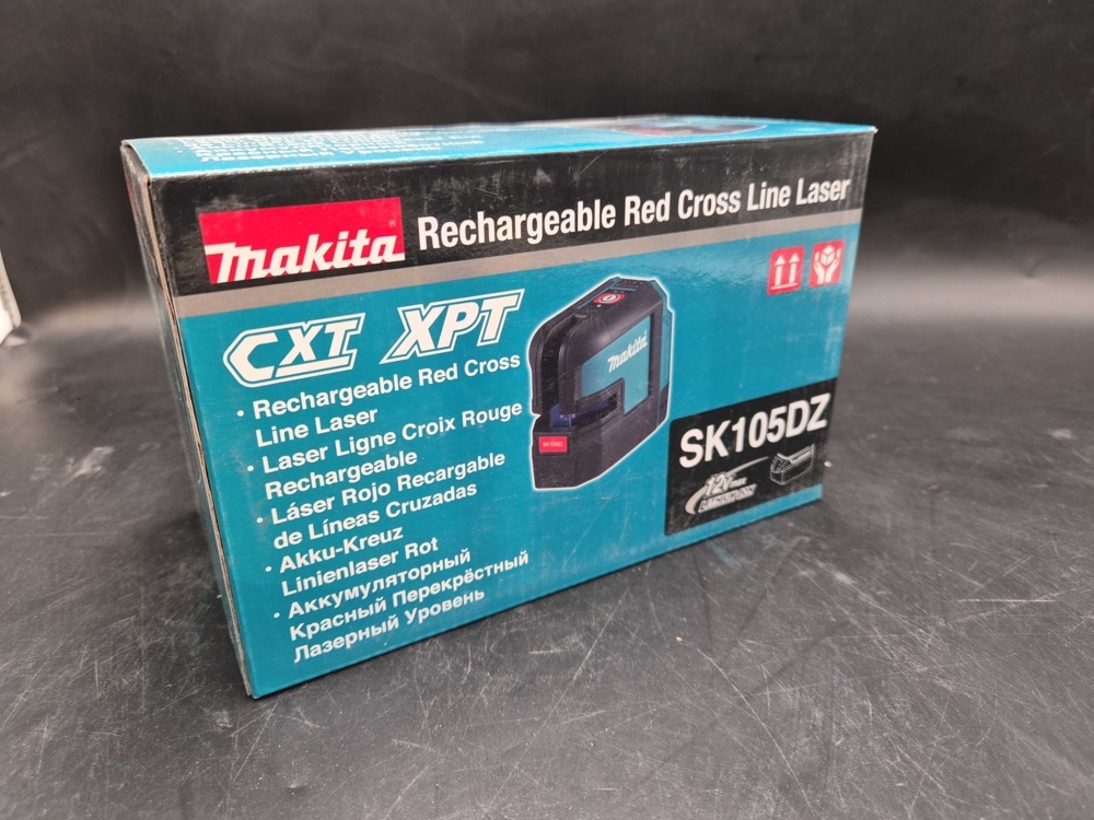 1591592-2 Krysslaser, 1 st - Makita SK105DZ, röd, 12 V max