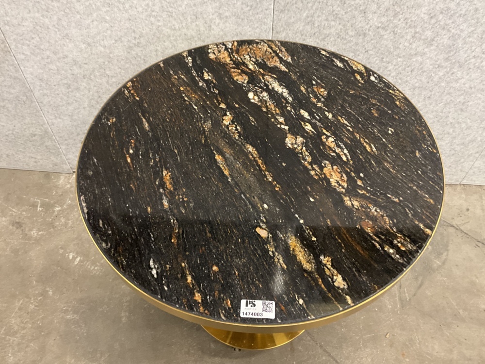 1474003-2 Round table with marble top