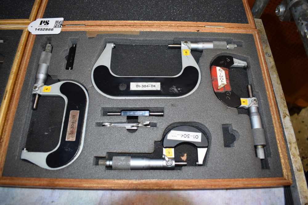 1452866-2 Micrometers 8 pcs in two boxes Mitutoyo