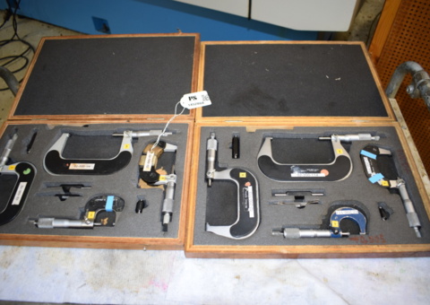 Micrometers 8 pcs in two boxes Mitutoyo