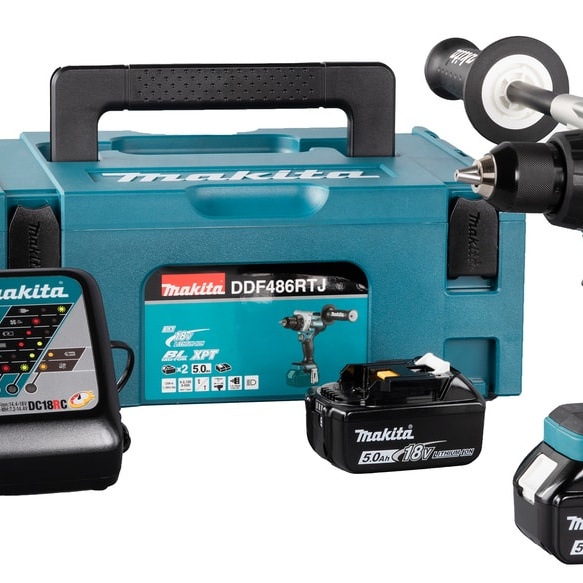 1591569-1 Borrskruvdragare, 1 st - Makita DDF486RTJ, 18 V, 2 x 5,0 Ah