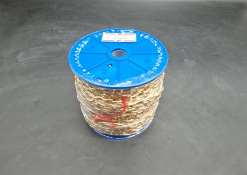 Chain, 6 pcs - aseke, 1.1 mm, brass, 50 meters