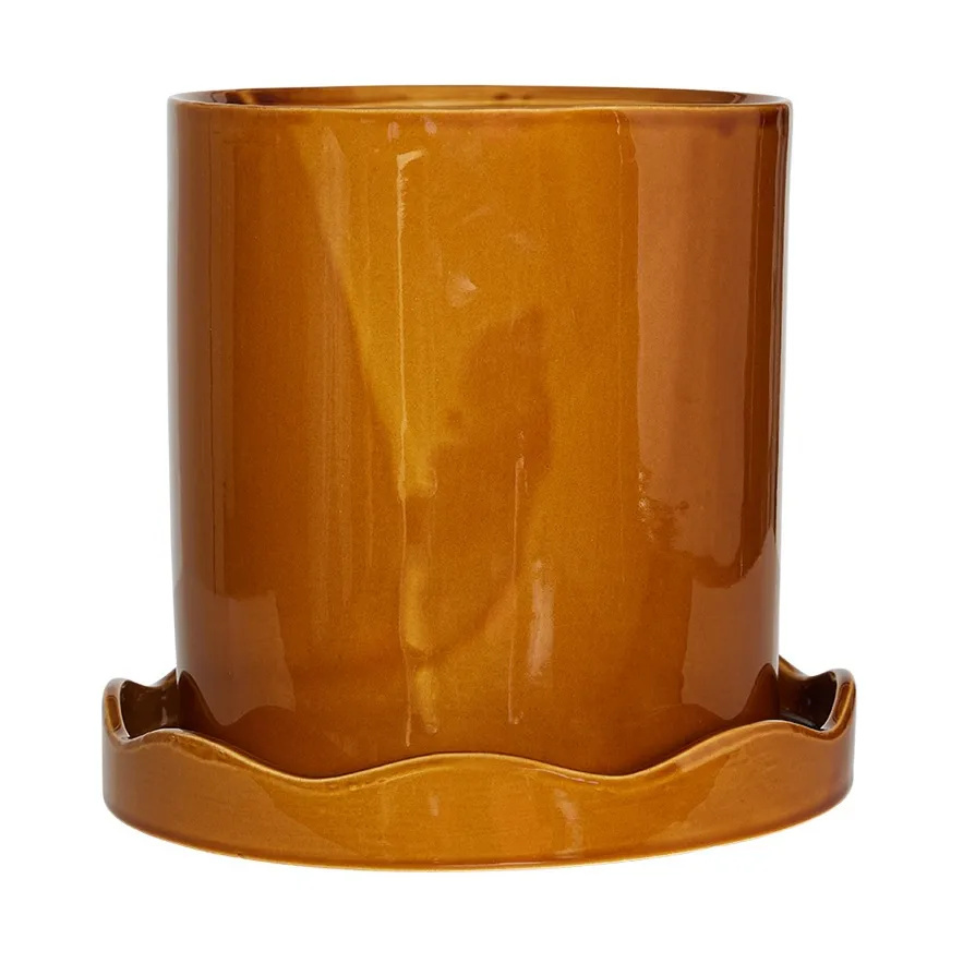 1584944-1 Krukor med fat, 2 st - OYOY, Nami, stl Medium, Amber