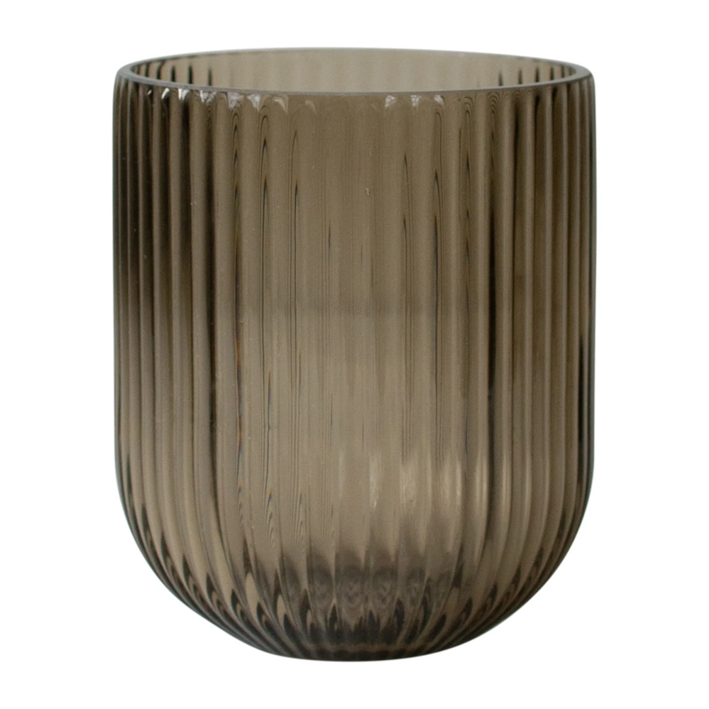 1584960-1 Glasvaser, 7 st - DBKD, Simple Stripe, stl Small, brun