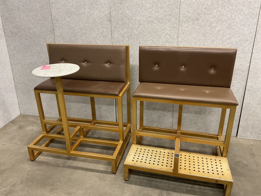 1474013-2 2 metal benches