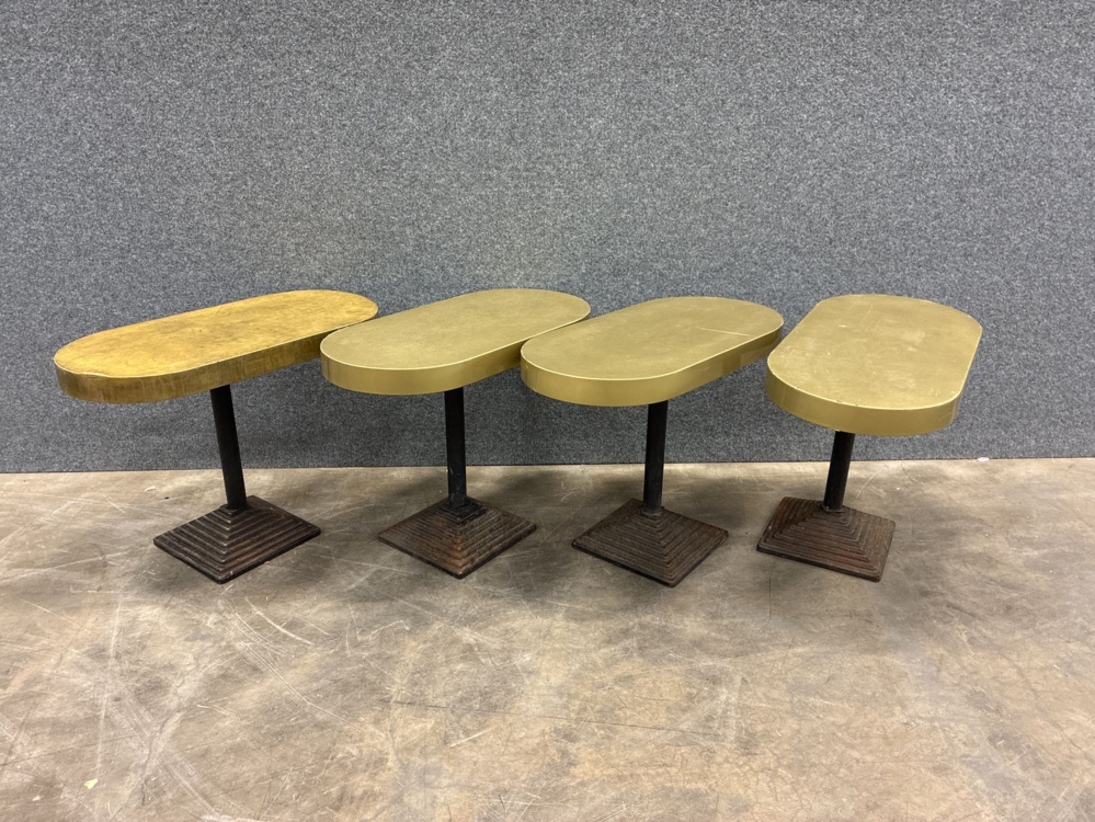 1582260-1 4 pcs Table brass-clad top
