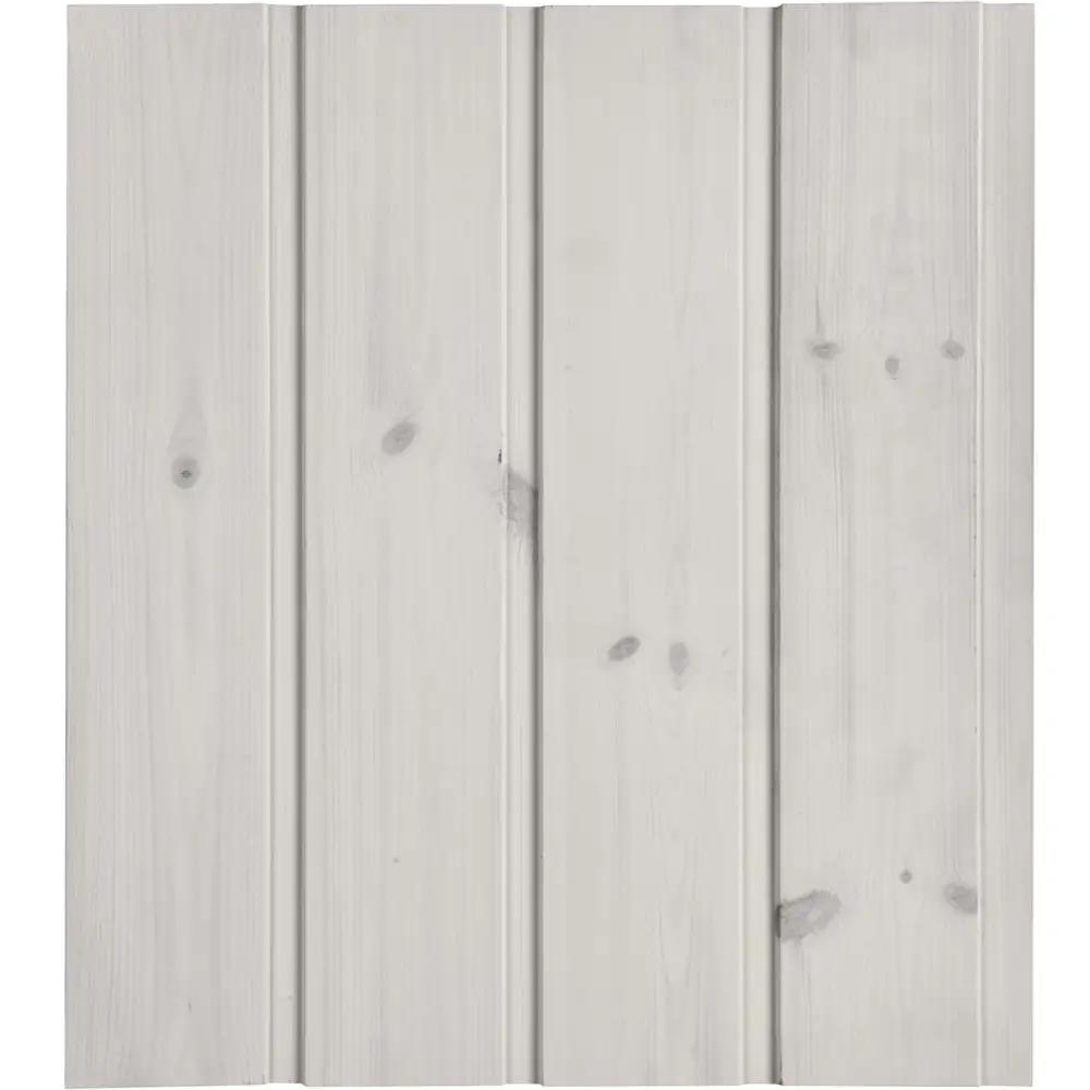 1591431-1 Wooden panel white stained - 168 pcs - W:113x3500 mm, 168 pcs, 66 m2