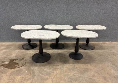 5 pcs Table with stone top