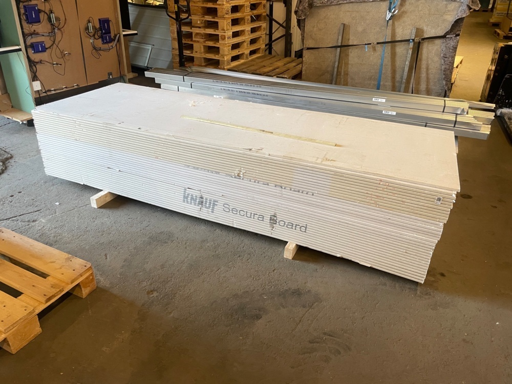 1591435-1 Plasterboard Knauf Secura Board 15x900x2700 - 33 pcs, approx. 80.2 m²