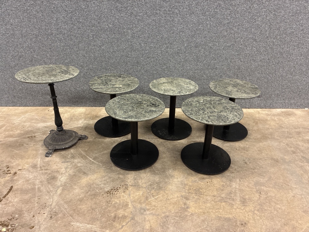1582267-1 6 pcs Table Marble Top
