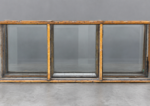 Wooden windows solid oak - 6 pcs - W:3175 mm H:1200 mm
