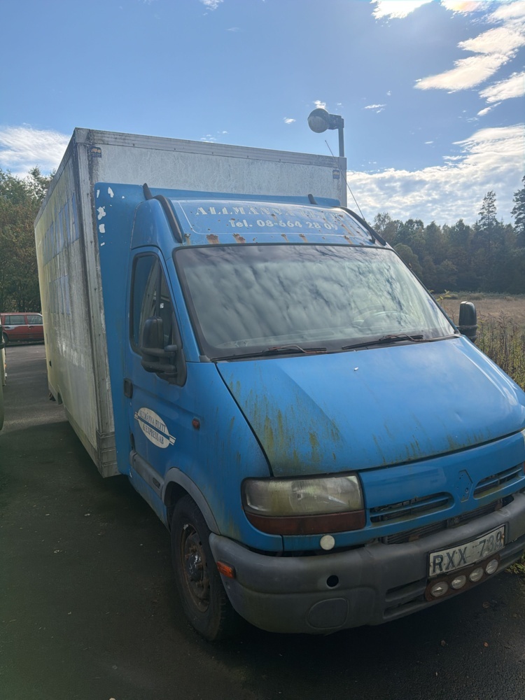 1566167-2 Renault Master Chassi Cab 3.5 T 2.5 dCi Manuell, 115hk -2000 (Reparationsobjekt)