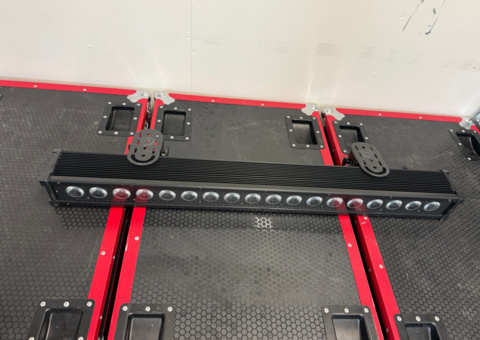Samling med 9 LED-bars med kablar – FOS Technologies Pixel Bar IP65