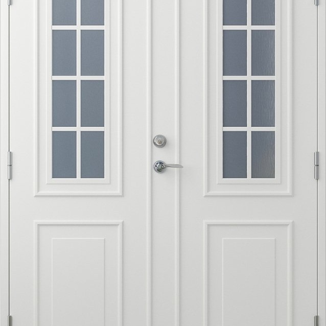 1592834-1 Pair of exterior doors Nathalie, 16x21 Right-hung