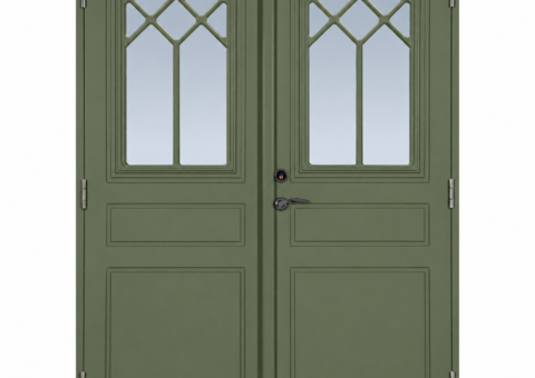 Pair of exterior doors Brussels 15x21, Right-hung