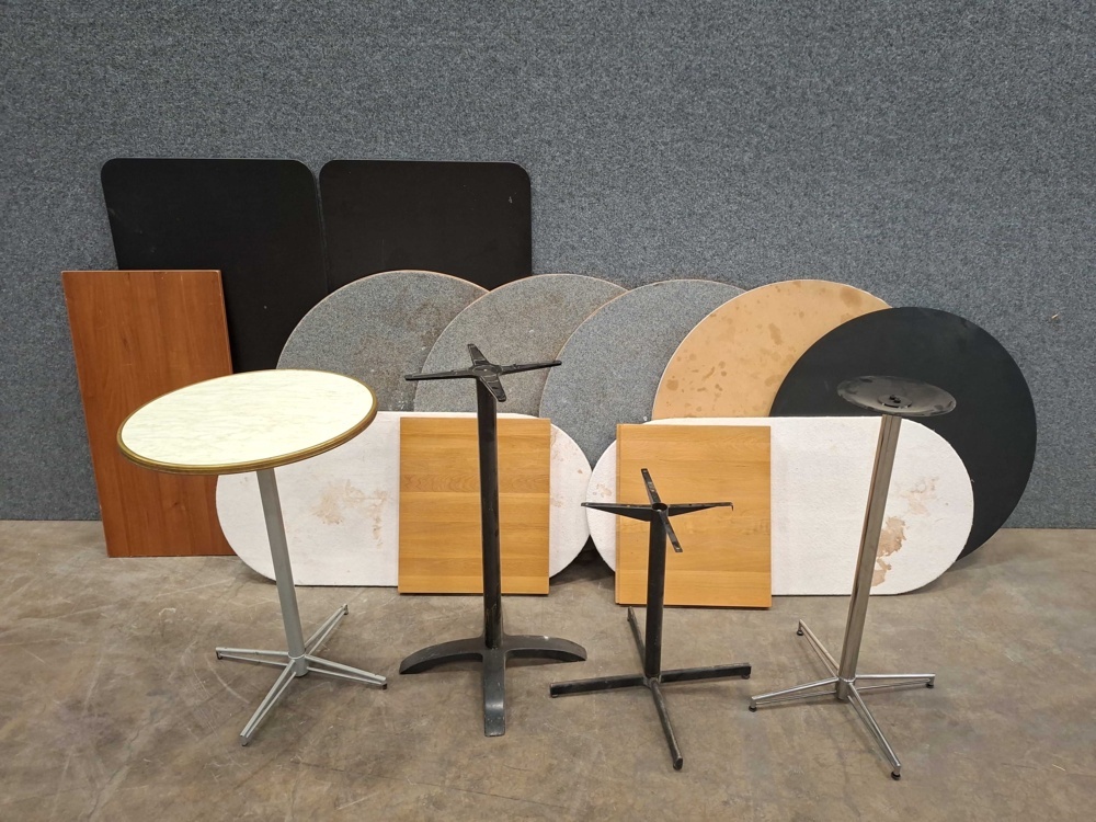 1582280-3 13 pcs Table tops & 4 pcs Table stands