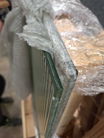 1582283-4 2 st Glasskivor ca 125,5x114 cm
