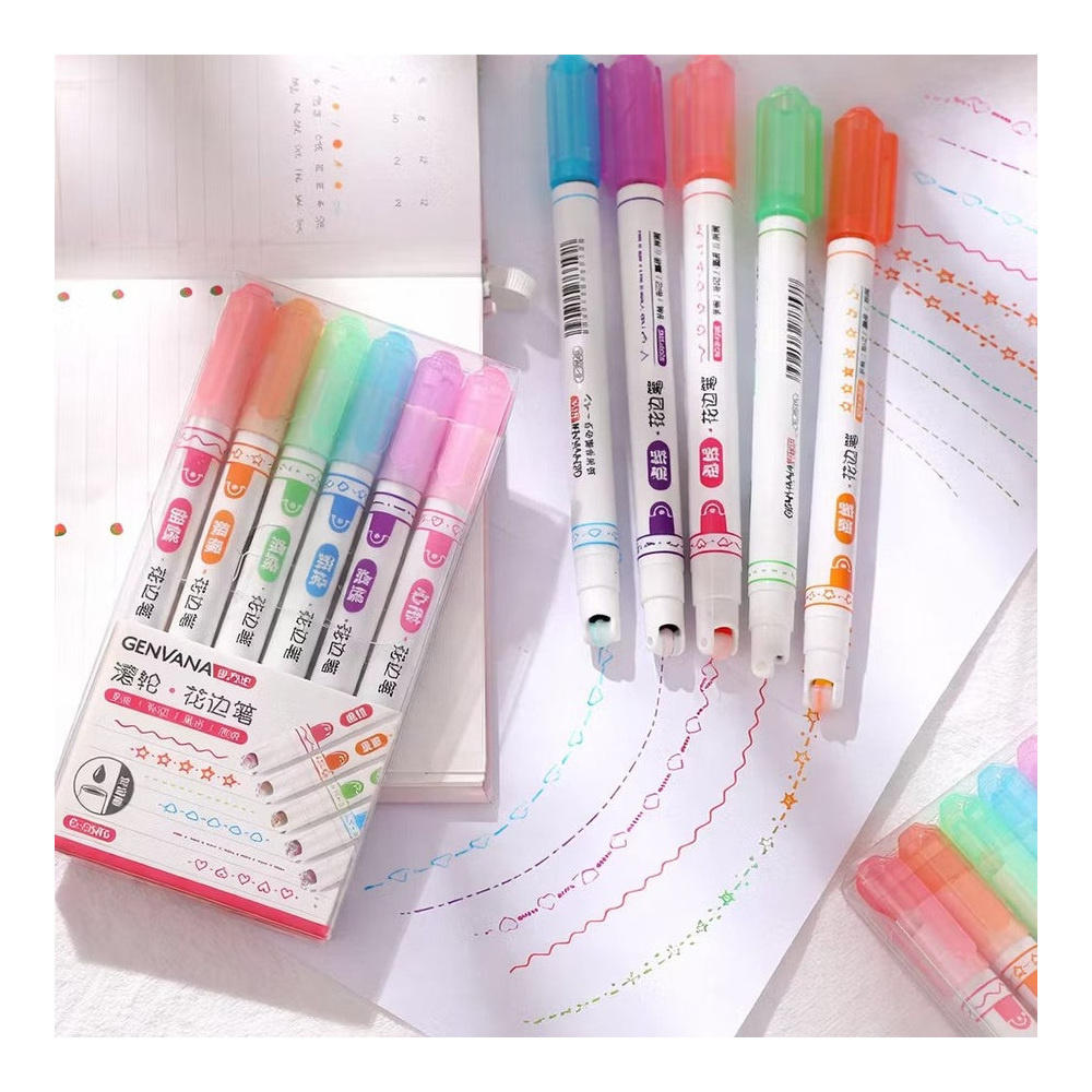 1590476-1 Effektpennor, 20 st 6-pack - Star Magic Pen, olika mönster