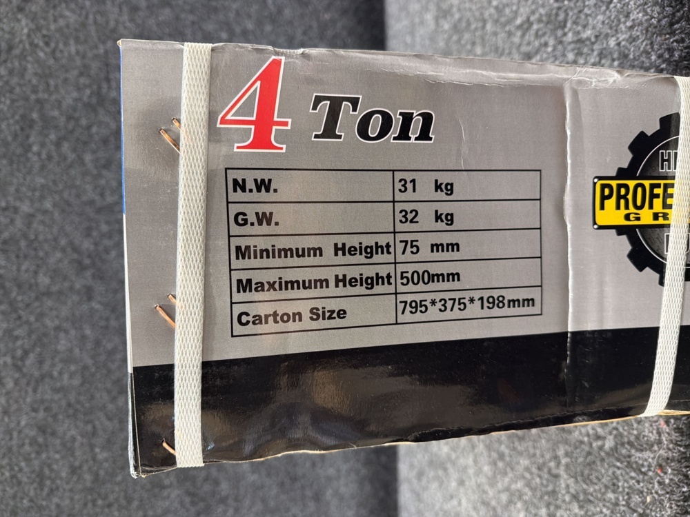 1593014-2 Hydraulic garage jack 4 tons