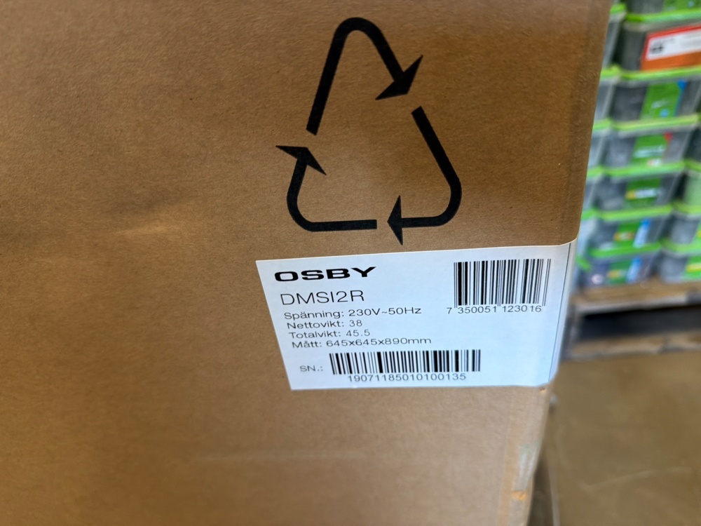1593082-2 Dishwasher, Osby DMSI2R