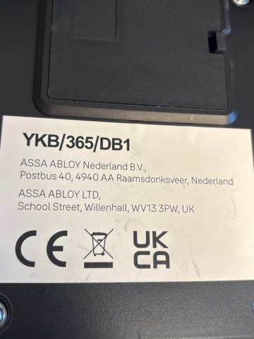 1546291-5 Nyckelskåp med kodlås - Yale YKB/365/DB1