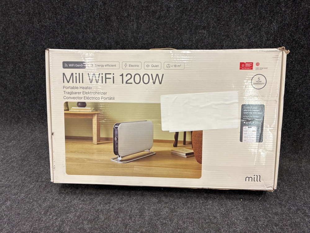 1579191-2 Golvelement Mill WiFi 1200W (vit)