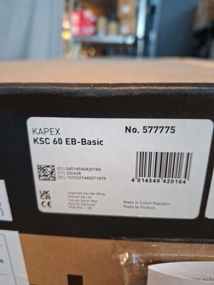 1593118-2 Batterikap-/gersåg - Festool KAPEX KSC 60 EB-Basic, 2 x 18 V