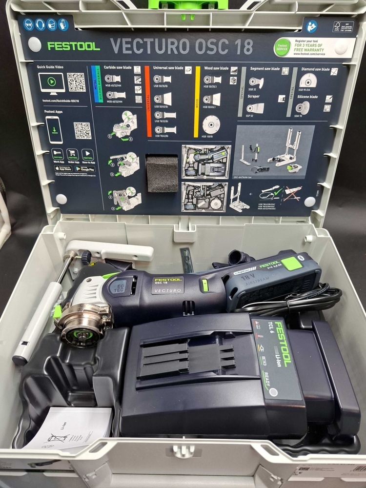 1593130-2 Multiverktyg - Festool VECTURO OSC 18 HPC 4,0 EI-Set, 18 V