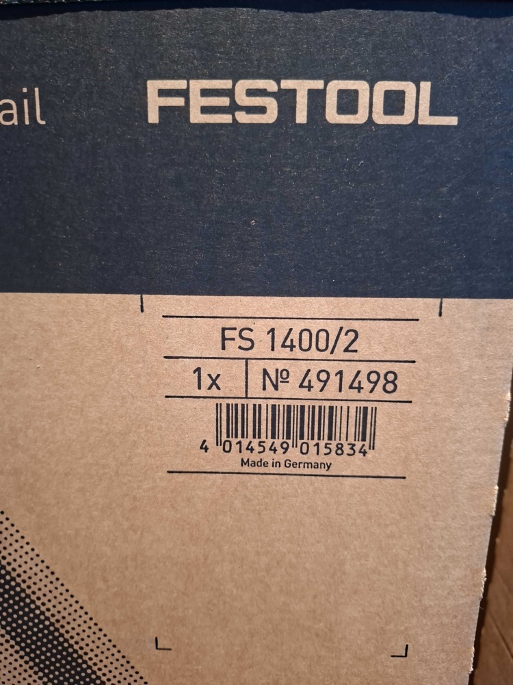 1593147-2 Styrskena - Festool FS 1400/2, 1400 mm